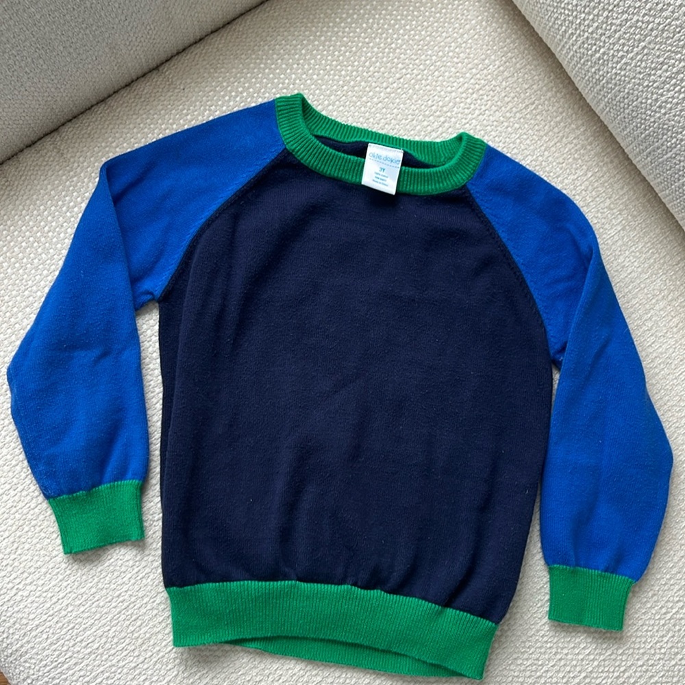 Okie Dokie Vintage Colorblock Sweater